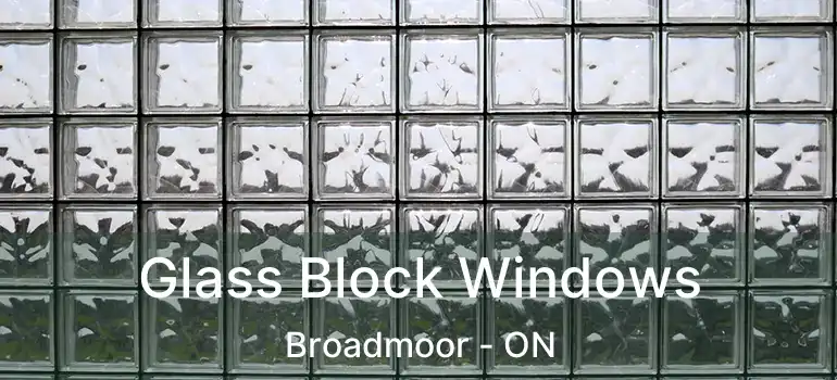  Glass Block Windows Broadmoor - ON
