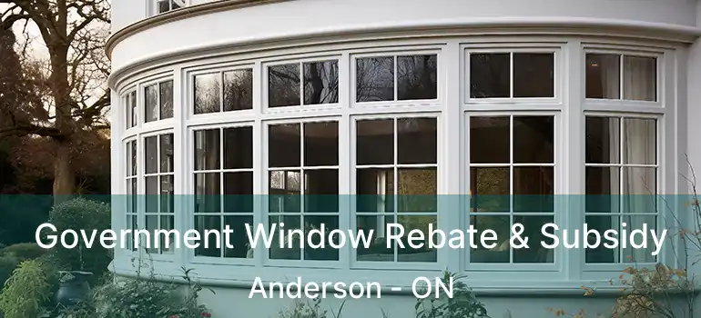  Government Window Rebate & Subsidy Anderson - ON