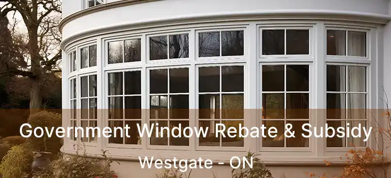  Government Window Rebate & Subsidy Westgate - ON