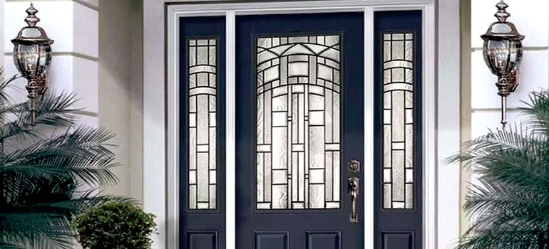 Stained Glass Door Panels in Milton, Ontario