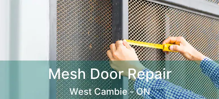  Mesh Door Repair West Cambie - ON