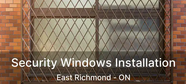  Security Windows Installation East Richmond - ON