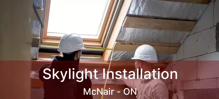  Skylight Installation McNair - ON
