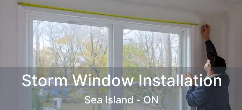  Storm Window Installation Sea Island - ON