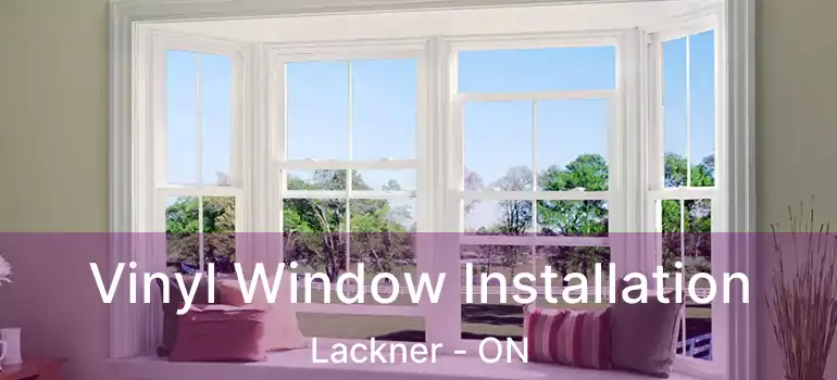  Vinyl Window Installation Lackner - ON