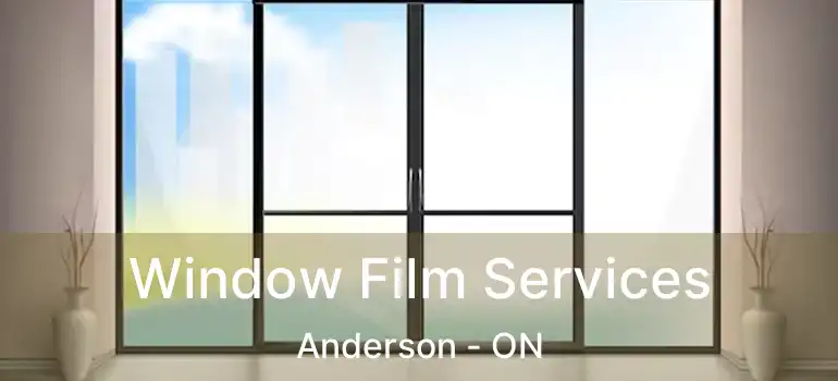  Window Film Services Anderson - ON