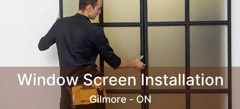  Window Screen Installation Gilmore - ON
