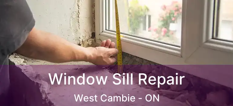  Window Sill Repair West Cambie - ON